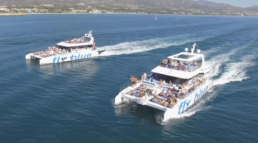 big catamaran marbella luxury yacht trip malaga boat trip